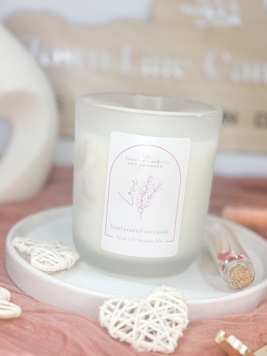 12 oz Aura Soy Candle Love