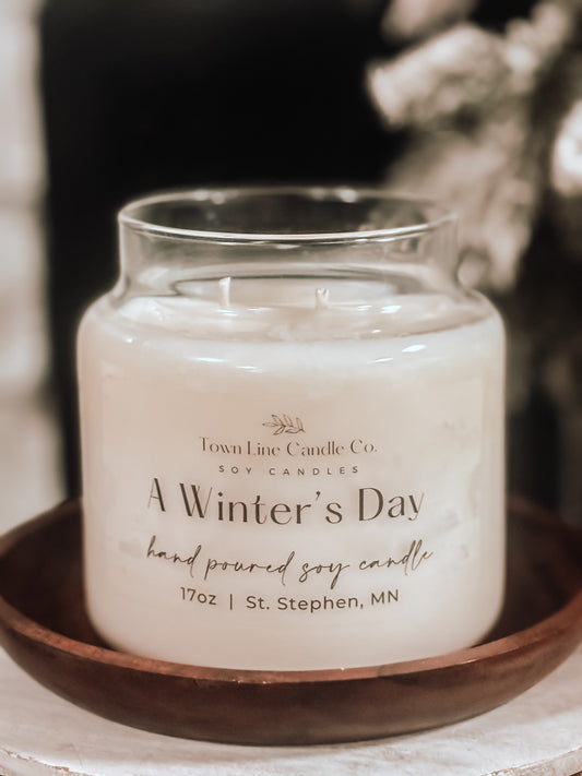 A Winters Day Candle