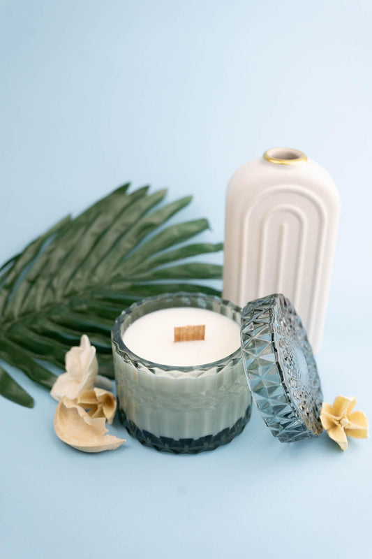 Sea Salt and Rain Crystal Soy Candle